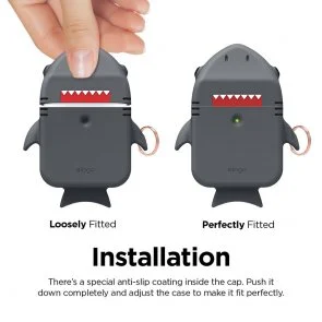 Фото: Чохол Elago for Airpods - Shark Case Dark Grey (EAP-SHARK-DGY) № 2 | KTC