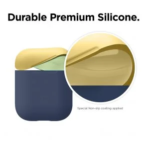 Фото: Чохол Elago for Airpods - Duo Case Jean Indigo/Classic White/Yellow (EAPDO-JIN-CWHYE) № 3 | KTC