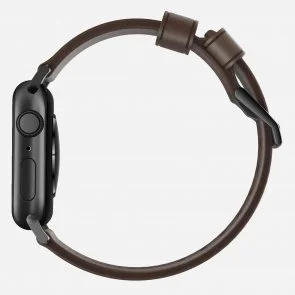 Фото: Ремінець Nomad for Apple Watch 42/44mm - Modern Strap Black/Brown (NM1A4RBM00) № 4 | KTC