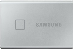 Зовнішній твердотільний накопичувач Samsung T7 Touch 1TB MU-PC1T0S/WW Silver