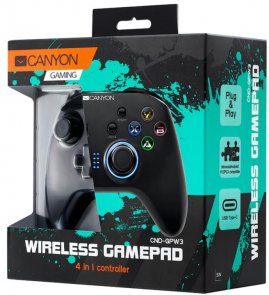 Геймпад Canyon CND-GPW3 Wireless Black