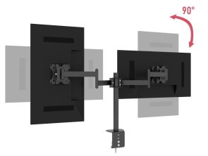 Кронштейн настільний для двох моніторів 13-32