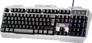 Клавіатура, Defender Metal Hunter GK-140L USB, Silver ( Gaming )