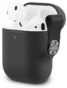 Чохол для Airpods Moshi - Pebbo Case Shadow Black (99MO123031)