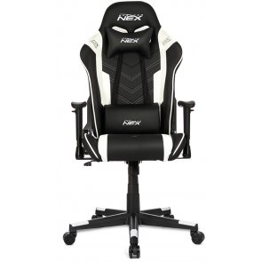 Крісло DXRACER NEX EC/OK134/NW PU Black/White (EC-O134-NW-K3-303)