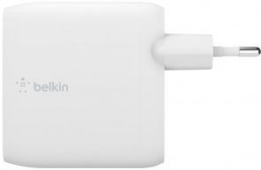 Зарядний пристрій Belkin 2-poorts USB-C PD GaN White (WCH003VFWH)