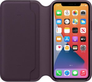 Чохол Apple for iPhone 11 Pro - Leather Folio Aubergine (MX072)