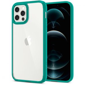 Чохол-накладка Spigen для iPhone 12/12 Pro - Crystal Hybrid Mint