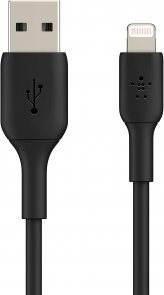 Кабель Belkin PVC AM / Lightning 1m Black (CAA001BT1MBK)