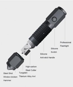 Мультитул автомобільний Xiaomi Anao A10 Safety Hammer Flashlight Black