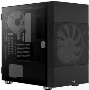 Корпус AeroCool Atomic v1 Black with window (Atomic-G-BK-v1)