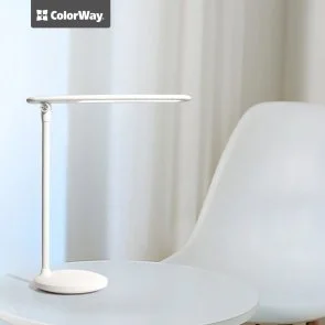 Фото: Настільна лампа ColorWay CW-DL02B-W White № 3 | KTC