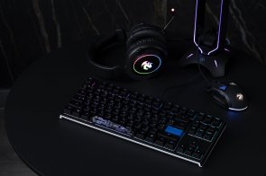 Клавіатура, Ducky One 2 TKL, RGB LED, USB, Black/White (Cherry Speed Silver)