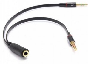 Перехідник ATcom 2x3 pin F / jack 4pin M 0.1m Black (17488)