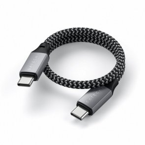 Кабель Satechi 100W Type-C / Type-C 0.25m Space Gray (ST-TCC10M)
