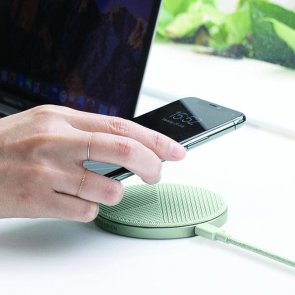 Зарядний пристрій Native Union Drop Wireless Charger 10W Sage (DROP-GRN-FB-NP)