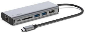 USB-хаб Belkin USB-C 6-in-1 Multiport Adapter (AVC008BTSGY)