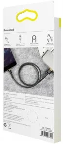 Фото: Кабель Baseus Cafule 1.5A AM / Lightning 2m Black/Gold (CALKLF-CV1) № 7 | KTC