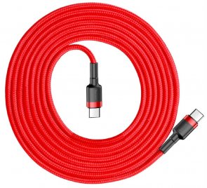 Кабель Baseus Cafule 60W CM / CM 2m Red (CATKLF-H09)