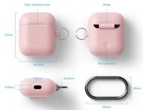 Чохол Elago for Airpods - Silicone Hand Case Pink (EAPSC-HANG-PK)