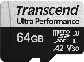 Фото: FLASH пам'ять Transcend Ultra Performance 340S Micro SDXC 64GB with adapter (TS64GUSD340S) № 2 | KTC