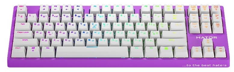 Клавіатура Hator Rockfall EVO TKL Lilac (HTK-633)