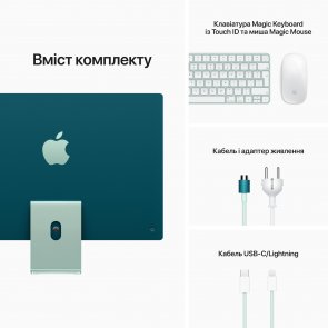 ПК моноблок Apple iMac M1 24 Retina 4.5K 256GB 8GPU Green (MGPH3)