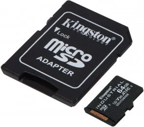 Фото: FLASH пам'ять Kingston C10 A1 pSLC Micro SDXC 64GB with adapter (SDCIT2/64GB) № 3 | KTC