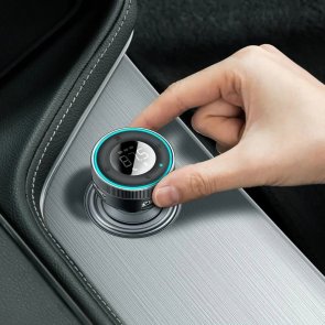 Автомобільний зарядний пристрій + FM-трансмітер Baseus Enjoy Bluetooth FM Launcher 3.4A Black (CCLH-01)