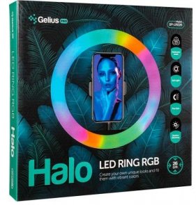 Світлодіодне селфі-кільце Gelius Pro Halo RGB Ring 26cm GP-LR026