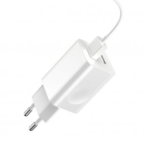 Зарядний пристрій Baseus Wall Charger White (CCALL-BX02)