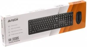 Фото: Комплект клавіатура+миша A4tech KK-3330S Black № 3 | KTC