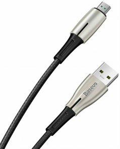 Кабель Baseus Waterdrop 4A AM / Micro USB 1m Black (CAMRD-B01)