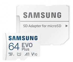 Карта пам'яті Samsung Evo Plus A1 Micro SDXC 64Gb (MB-MC64KA/RU)