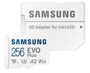 Карта пам'яті Samsung Evo Plus A2 Micro SDXC 256Gb (MB-MC256KA/RU)