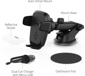 Кріплення для мобільного телефону iOttie Auto Sense Automatic Wireless Charging Dash Mount (HLCRIO161)