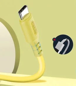Фото: Кабель ColorWay Soft Silicone 2.4A AM / Type-C 1m Yellow (CW-CBUC043-Y) № 5 | KTC