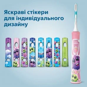 Фото: Електрична зубна щітка Philips Sonicare For Kids Bluetooth Pink (HX6352/42) № 9 | KTC