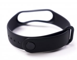 Ремінець Китай for Xiaomi Mi Band 3/4 - Silicone New Black (2000001217054)