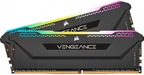 Фото: Оперативна пам’ять Corsair Vengeance RGB Pro Black SL DDR4 2x8GB (CMH16GX4M2Z3200C16) № 3 | KTC