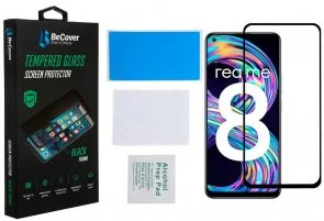 Фото: Захисне скло BeCover for Realme 8 - Black (706657) № 2 | KTC