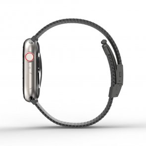 Ремінець AMAZINGthing for Apple Watch 41/40/38mm - Titan Metal Black (ATS7TM41GB)