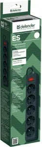 Фото: Мережевий фільтр Defender ES 5/1.8m Black (994840) № 3 | KTC