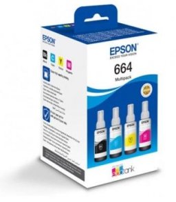 Комплект чорнил Epson EcoTank 664 (B/C/M/Y) Multi Pack (C13T66464A)