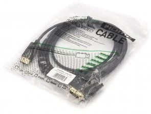 Фото: Кабель PowerPlant DisplayPort / DVI 3m Black (CA911165) № 2 | KTC