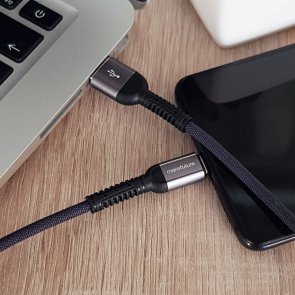 Кабель MakeFuture AM / Micro USB 1m Denim Grey (MCB-MD1GR )