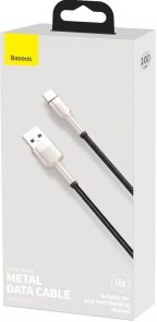 Кабель Baseus Cafule Metal 66W AM / Type-C 1m Black (CAKF000101)