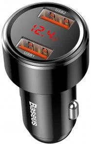 Фото: Автомобільний зарядний пристрій Baseus Magic Series Dual QC 45W 2xUSB Black (CCMLC20A-01) № 3 | KTC