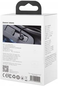 Фото: Автомобільний зарядний пристрій Baseus Grain Pro Car Charger 4.8A Black (CCALLP-01) № 6 | KTC