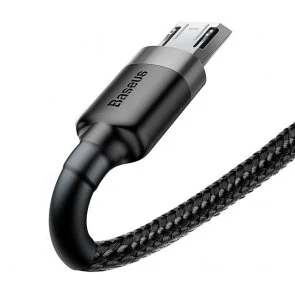 Фото: Кабель Baseus Cafule 2A AM / Micro USB 3m Grey/Black (CAMKLF-HG1) № 3 | KTC